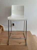 Witte GLENN barkruk (Ikea), Huis en Inrichting, Barkrukken, Ophalen, Zo goed als nieuw