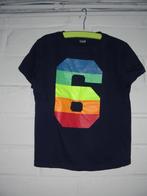 Donkerblauw t-shirt korte mouwen, maat 122-128, Kinderen en Baby's, Kinderkleding | Maat 122, Ophalen of Verzenden, Zo goed als nieuw