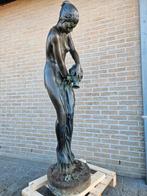 BRONZEN DAME OUDERE BRONS ZEER LAGE OPRUIMINGSPRIJS KOOPJE!, Tuin en Terras, Ophalen of Verzenden, Gebruikt, Overige materialen