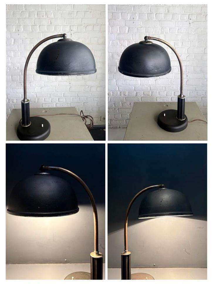 Lampe de table moderniste Bauhaus / Art Déco années 1930–40, Antiek en Kunst, Antiek | Verlichting, Ophalen