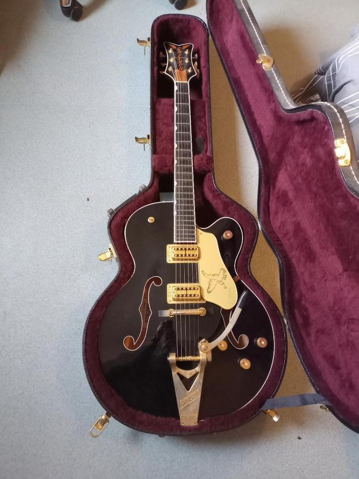 Gretsch Falcon G6136T PE, Muziek en Instrumenten, Snaarinstrumenten | Gitaren | Elektrisch, Zo goed als nieuw, Hollow body, Overige merken