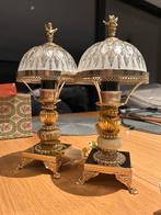 Vintage set tafellampen, Antiek en Kunst, Ophalen, Glas
