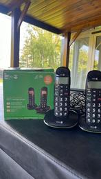 draadloze telefoon senioren, Ophalen of Verzenden, Gebruikt, 2 handsets