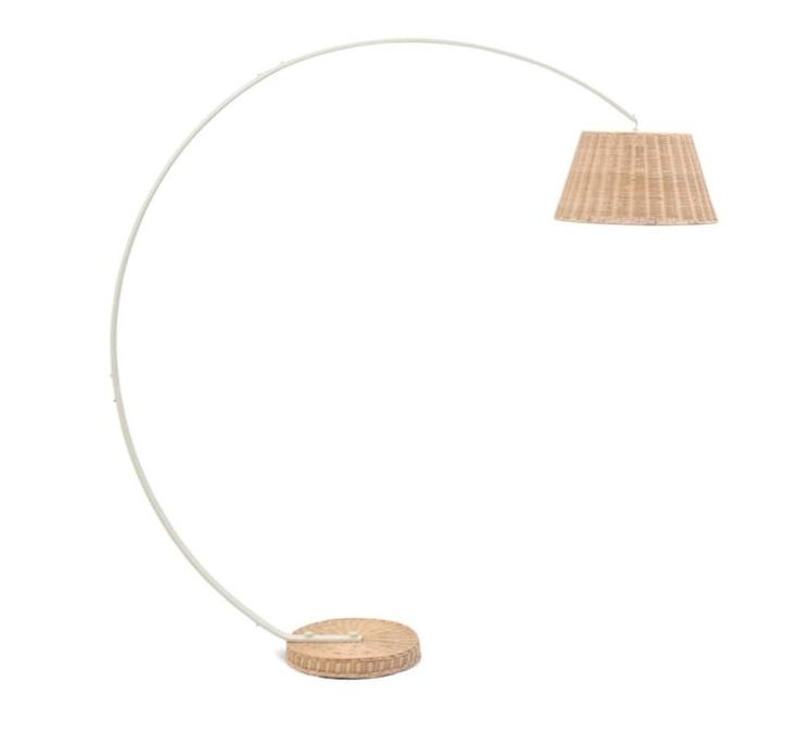 Rivièra Maison Rattan Rumira Floor Lamp NEW, Huis en Inrichting, Lampen | Vloerlampen, Nieuw, 150 tot 200 cm, Hout, Metaal, Overige materialen