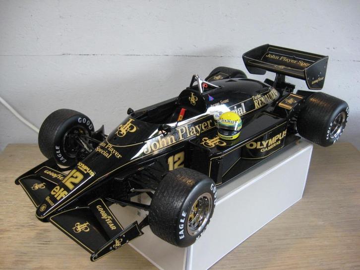 F1 Lotus Renault Senna 1/8 DeAgostini 1/18 Minichamps Spark, Hobby en Vrije tijd, Modelbouw | Auto's en Voertuigen, Nieuw, Auto