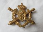 Mutskenteken Veldartillerieschool , kleur messing, Ophalen of Verzenden, Landmacht, Embleem of Badge