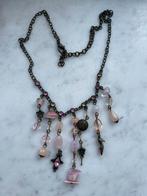 Vintage ketting, Ophalen of Verzenden, Zo goed als nieuw, Roze, Verstelbaar