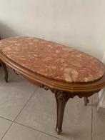Salontafel hout & marmer, Ophalen