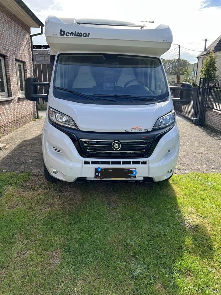 Benimar Mileo 268 Zo goed als nieuw, Caravans en Kamperen, Mobilhomes, Particulier, tot en met 4, Half-integraal, Benimar, Fiat