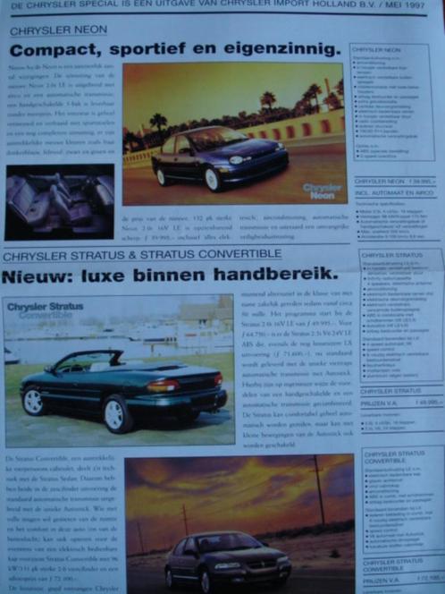 Chrysler/Jeep 1997 Special gamma Brochure Catalogue Prospekt, Boeken, Auto's | Folders en Tijdschriften, Gelezen, Overige merken