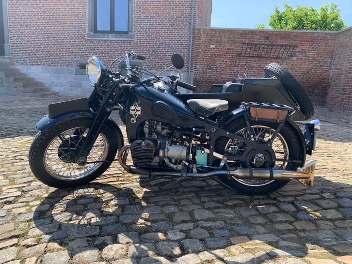 Side car Gnome & Rhône 1938 AX2 800, Motoren, Motoren | Zijspanmotoren, 2 cilinders, Cardan-aandrijving, Ophalen