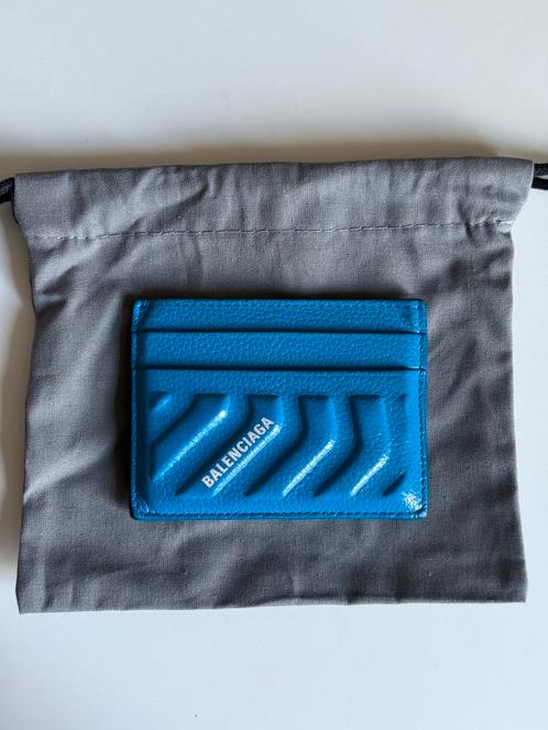 Porte carte Balenciaga, Handtassen en Accessoires, Portemonnees, Zo goed als nieuw, Overige merken, Blauw, Leder, Ophalen of Verzenden