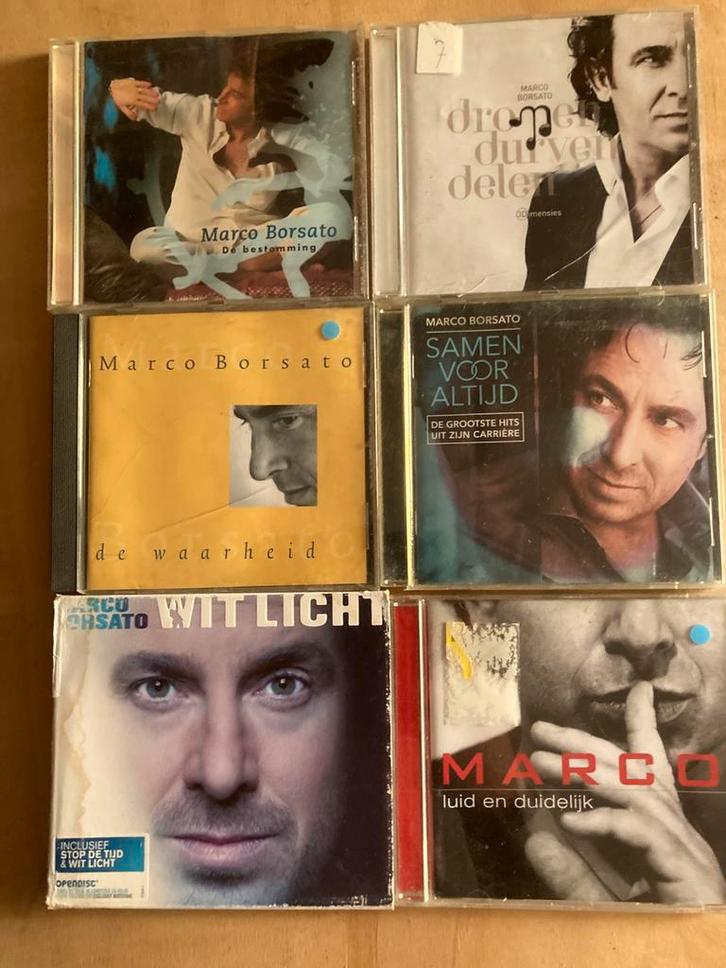 MARCO BORSATO setjd van 6 cd’s, Cd's en Dvd's, Cd's | Nederlandstalig, Zo goed als nieuw, Ophalen of Verzenden