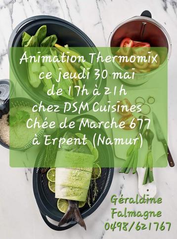 Animation Thermomix Namur ce jeudi 30/05 17h-21h