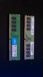 DDR4 2x 8gb ram, Computers en Software, RAM geheugen, Gebruikt, DDR4, 8 GB, Ophalen of Verzenden