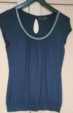 Navy blauwe  top met accent, Kleding | Dames, JBC, Zo goed als nieuw, Maat 36 (S), Verzenden