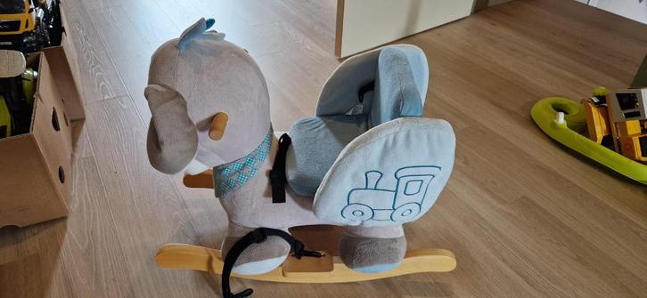 Schommeldier Nattou - olifant - Nieuwstaat -, Kinderen en Baby's, Speelgoed | Hobbelfiguren, Zo goed als nieuw, Ophalen