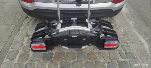 Thule Fietsendrager 921G2, Auto diversen, Fietsendragers, Zo goed als nieuw, Trekhaakdrager, 2 fietsen, Brede banden, Elektrische fiets