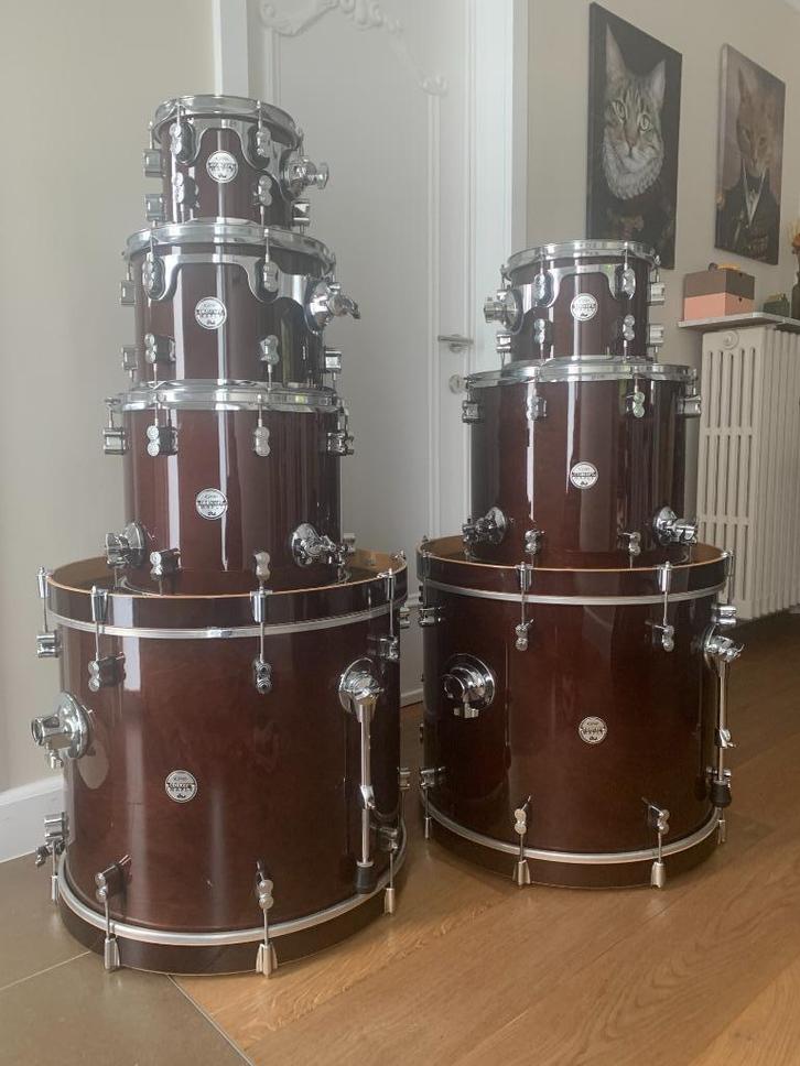 PDP Concept Maple 7 Chestnut Brown piece shell set, Muziek en Instrumenten, Drumstellen en Slagwerk, Gebruikt, Overige merken