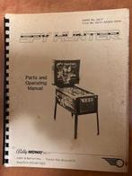 BALLY SPY HUNTER MANUAL, Verzamelen, Automaten | Flipperkasten, Gebruikt, Elektronisch, Bally, Ophalen of Verzenden