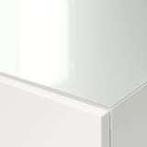 IKEA BESTA bovenblad – wit, ondoorzichtig glas (180x40 cm), Huis en Inrichting, Kasten | Vitrinekasten, Ophalen, 150 tot 200 cm