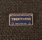 PIN - GOLDEN AMERICAN - TWENTY + FIVE - TASTE OF THE ROAD, Verzenden, Gebruikt, Overige onderwerpen, Speldje of Pin