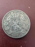 5 Fr Léopold II 1874, Postzegels en Munten, Ophalen of Verzenden
