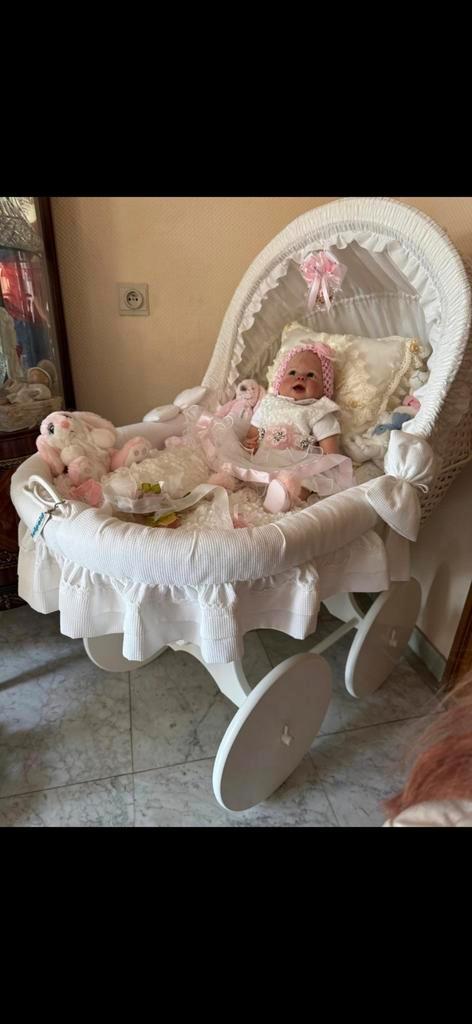 Leipold wieg luxe bekleding, Kinderen en Baby's, Babywiegjes en Ledikanten, Zo goed als nieuw, Wieg, Ophalen