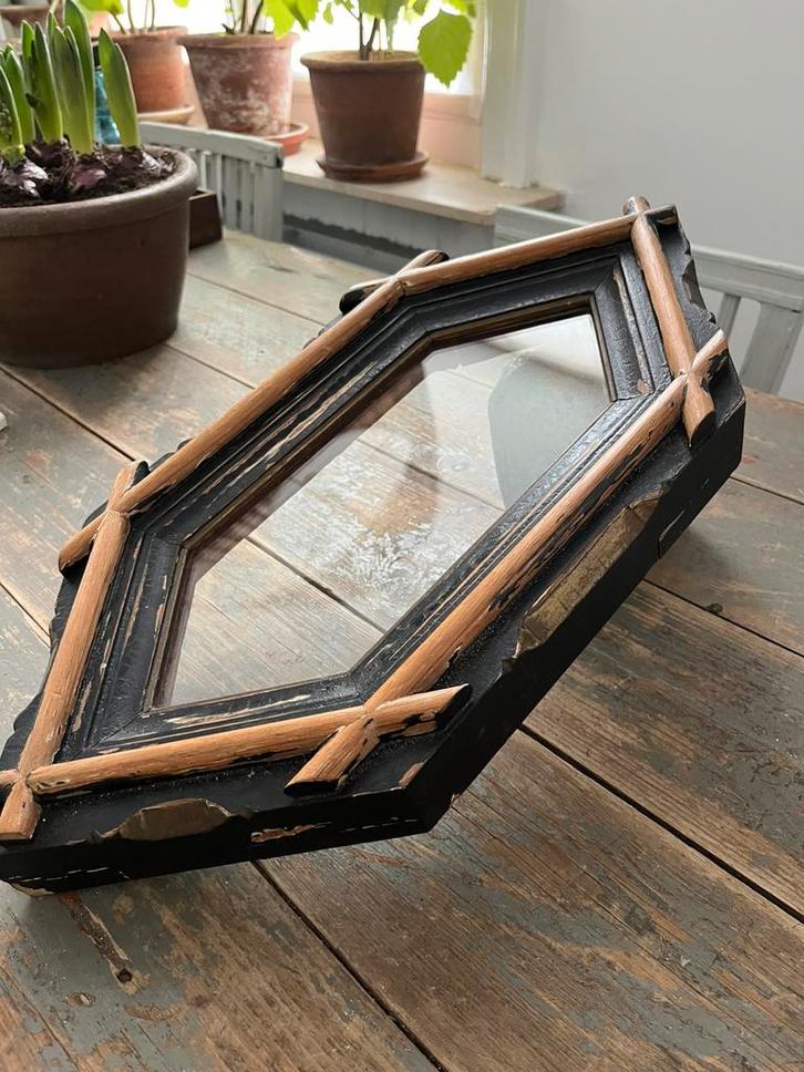 ANTIEKE DEVOTIELIJST KADER NEOGOTIEK RELIGIE ORIGINEEL, Antiquités & Art, Antiquités | Objets religieux, Enlèvement ou Envoi