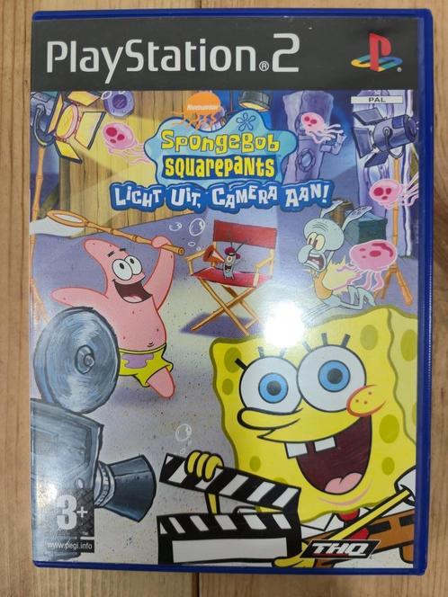 SpongeBob SquarePants: Licht Uit, Camera Aan! - PS2 (PlaySta, Games en Spelcomputers, Games | Sony PlayStation 2, Gebruikt, Platform