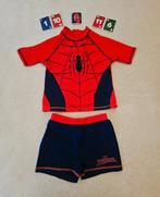 Spiderman UV-zwemkleding (zwemshirt + zwembroek) 110-116, Gebruikt, Sport- of Zwemkleding, Ophalen of Verzenden, Marvel