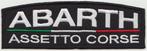 Abarth Assetto Corse stoffen opstrijk patch embleem #5, Verzamelen, Verzenden, Nieuw