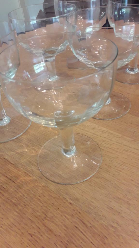Glazen Antiek set van 6, Antiquités & Art, Antiquités | Verre & Cristal, Enlèvement