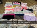 Lot fille 3 mois 35 pieces, Comme neuf