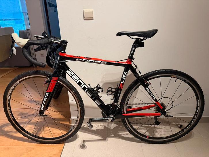 Gravel Road CX Fiets Carbon Zannata Z46 met Garmin, Vélos & Vélomoteurs, Vélos | Vélos de course, Comme neuf, Carbone, Enlèvement