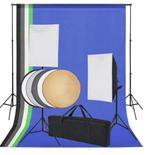 Complete vidaXL fotostudio set + extra’s, Ophalen, Zo goed als nieuw, Complete fotostudio