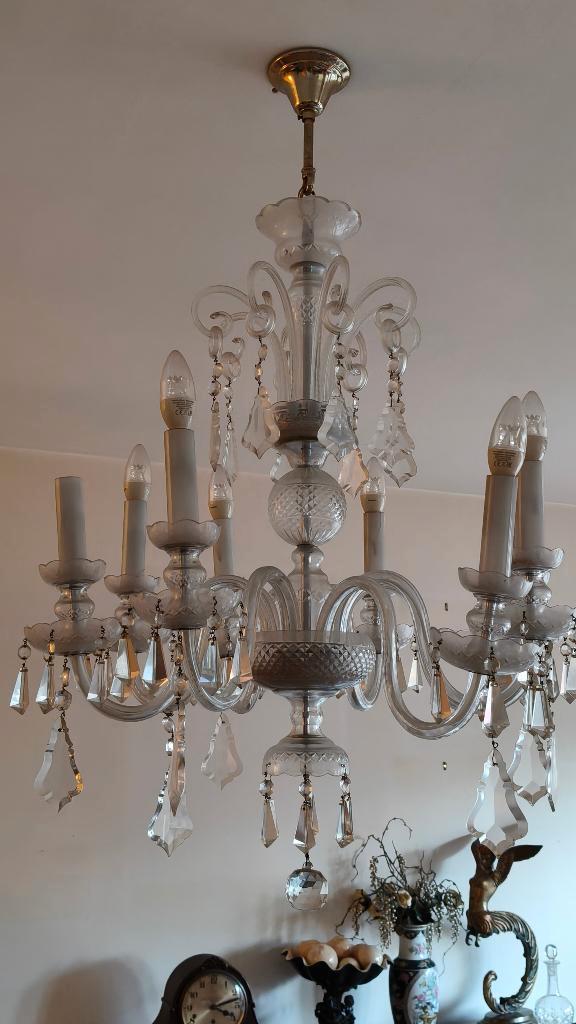 kristallen lusters brocante, Antiquités & Art, Antiquités | Verre & Cristal, Enlèvement