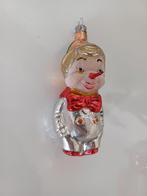 Oude vintage kerstbal van glas pinokkio, Diversen, Kerst, Ophalen of Verzenden, Zo goed als nieuw