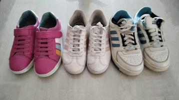 kinderschoenen /sneakers Geox / adidas maat 35 - 36 - 37 beschikbaar voor biedingen