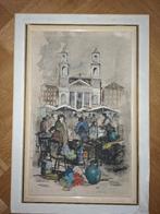 Herman Moerkerk  Waterlooplein Amsterdam  Olieverf op doek, Ophalen