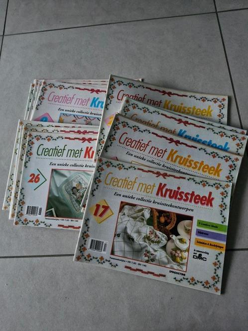Creatief met kruissteek €1 per stuk, Boeken, Hobby en Vrije tijd, Borduren en Naaien, Ophalen of Verzenden