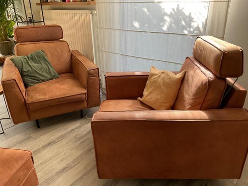Twee clubzetels “Quentin”, Huis en Inrichting, Fauteuils, Gebruikt, Ophalen