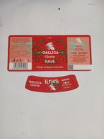 1etiquette br de silly GALLICA GLORIA KRIEK, Enlèvement ou Envoi