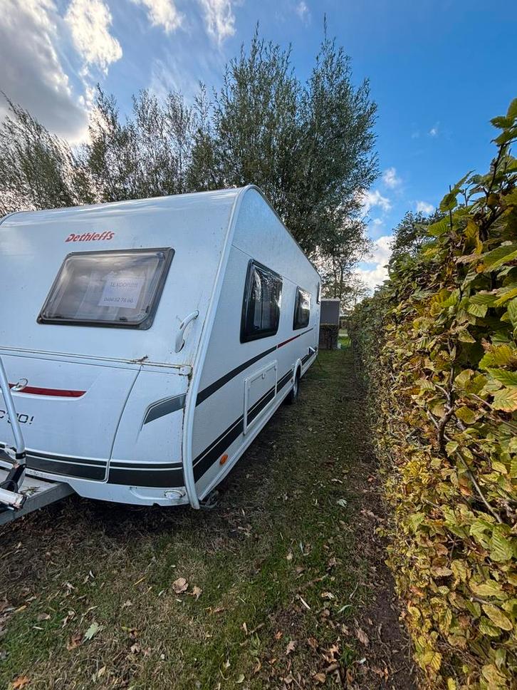 Caravan DETHLEFFS GO!, Caravans en Kamperen, Caravans, Particulier, tot en met 5, 1250 - 1500 kg, Overige, Dethleffs, Queensbed