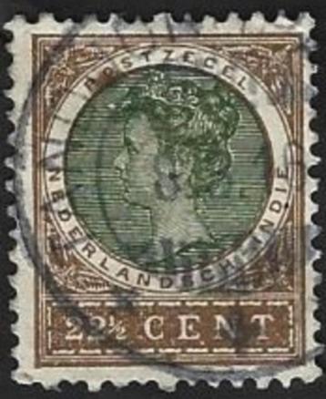 1 Postzegel Koningin Wilhelmina Nederlands-Indië 1908 beschikbaar voor biedingen