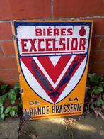 Emaille reclame bord bier, Verzamelen, Merken en Reclamevoorwerpen, Ophalen of Verzenden, Gebruikt
