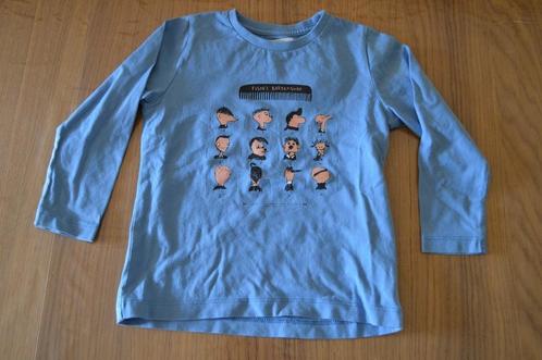 Filou&friends T-shirt lange mouw barbershop blauw 4 jaar/104, Kinderen en Baby's, Kinderkleding | Maat 104, Zo goed als nieuw