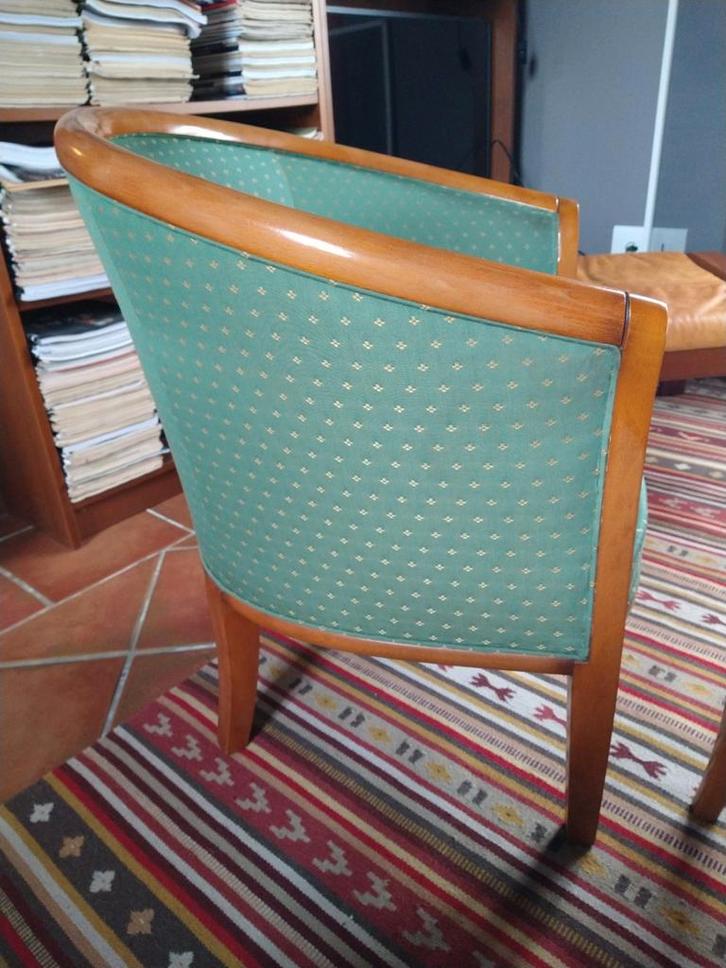 Mooi en compleet vintage salon, Huis en Inrichting, Zetels | Voetbanken en poefs, Zo goed als nieuw, Rond, Ophalen