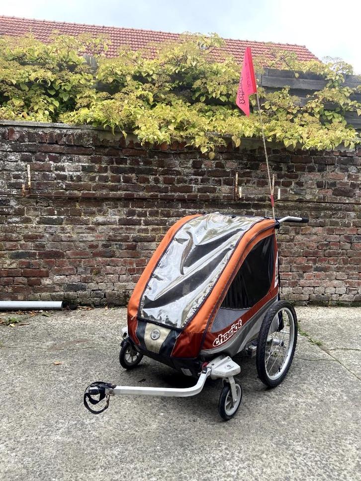 Fietskar Chariot Corsaire 2, Fietsen en Brommers, Fietsaccessoires | Aanhangwagens en Karren, Gebruikt, Kinderkar, 40 tot 60 kg