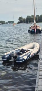 Honwave t32 airdeck met 10pk motor mariner, Watersport en Boten, Rubberboten, Airdeck, Zo goed als nieuw, Benzine, Minder dan 70 pk